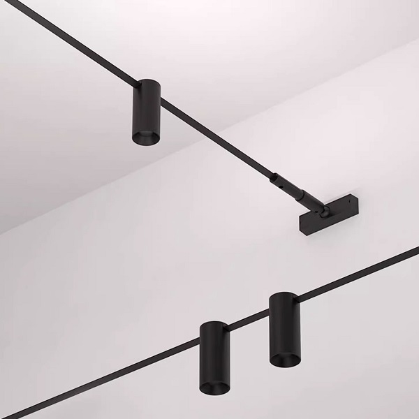 Струна LED и крепеж для струнной системы освещения DZN-45105 BLACK ` DAVIDE GROPPI INFINITO D115/H42