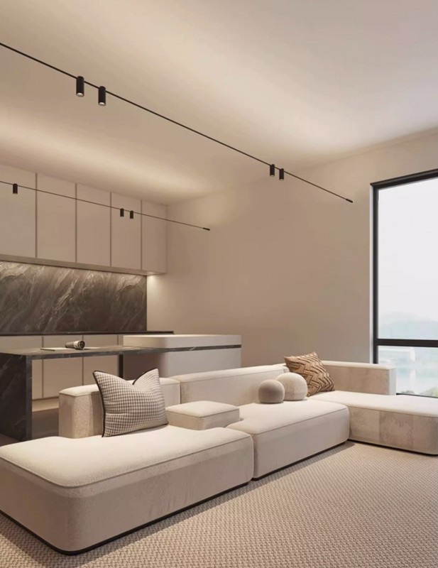 Светильник для струнной системы освещения DZN-45106 BLACK ` DAVIDE GROPPI INFINITO D45/H100/1/LED/8W