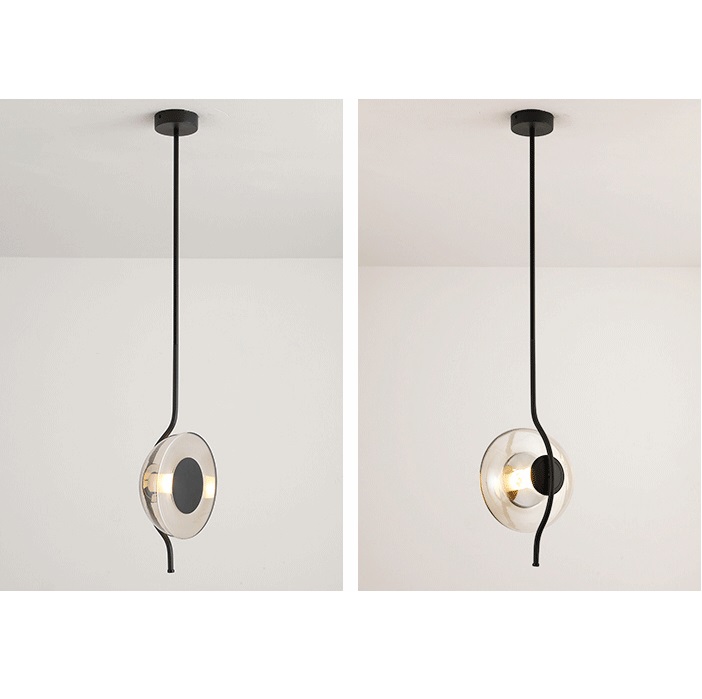 Светильник DZN-14064 ЧЕРНЫЙ ТОНИРОВАННЫЙ D250/H1500/1/LED/5W AGARA