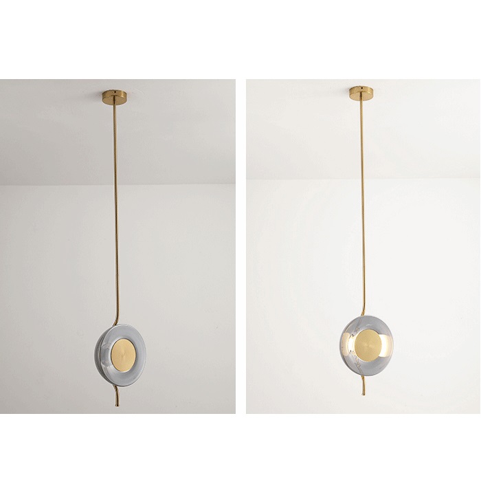 Светильник DZN-14065 БРОНЗА ТОНИРОВАННЫЙ D250/H1500/1/LED/5W AGARA