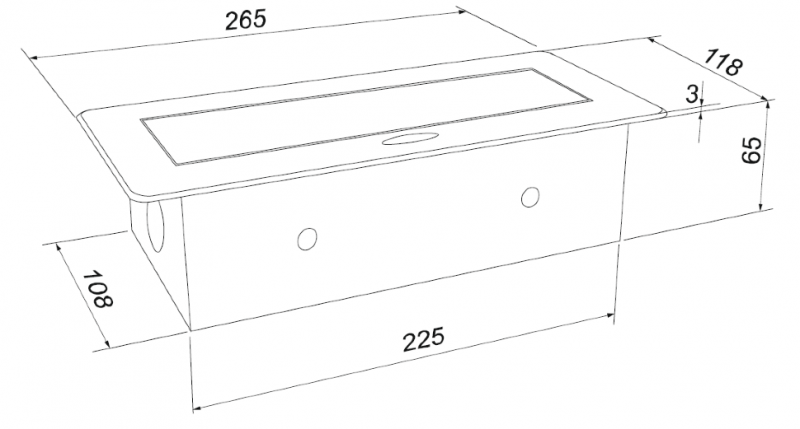 **Блок розеток выдвиж гориз, 3 роз. EURO, 250В, max2700Вт, корп. бел, роз. черн, кабель 2м