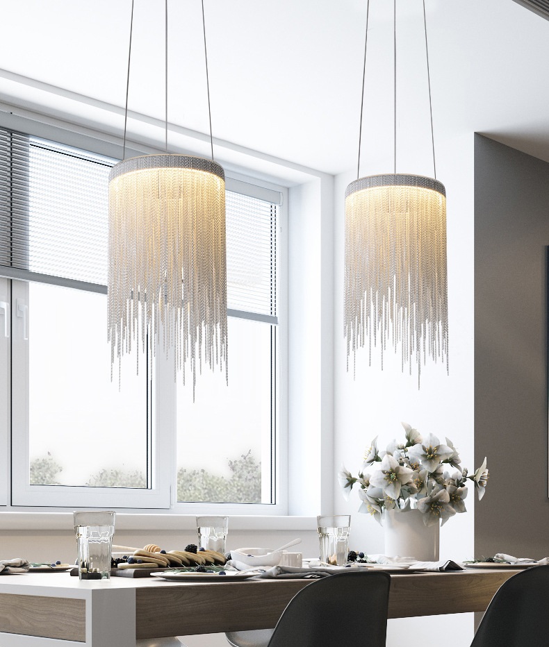 Светильник подвесной SAPFIR SPF-11162 СЕРЕБРО ` D200*335/H1500/1/LED/15W/3000-6500K COVER 24-05