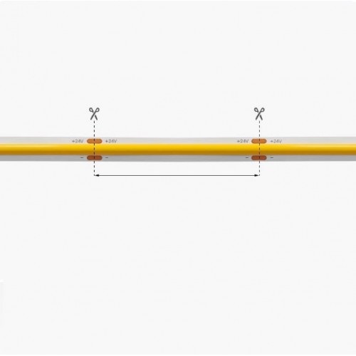 Светодиодная лента SPF-13182 RG-COB-300P-24V-8mm 14Вт/м 6500K