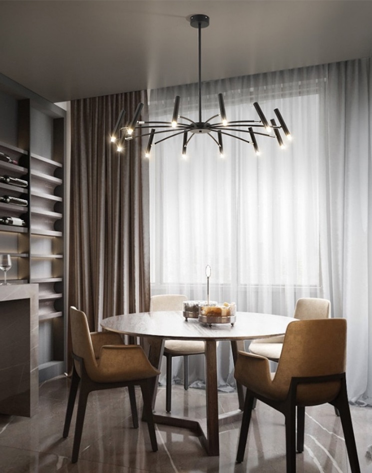 Светильник DZN-13199 ЧЕРНЫЙ ` D1000/H600/12/G9/40W без ламп ADAMS