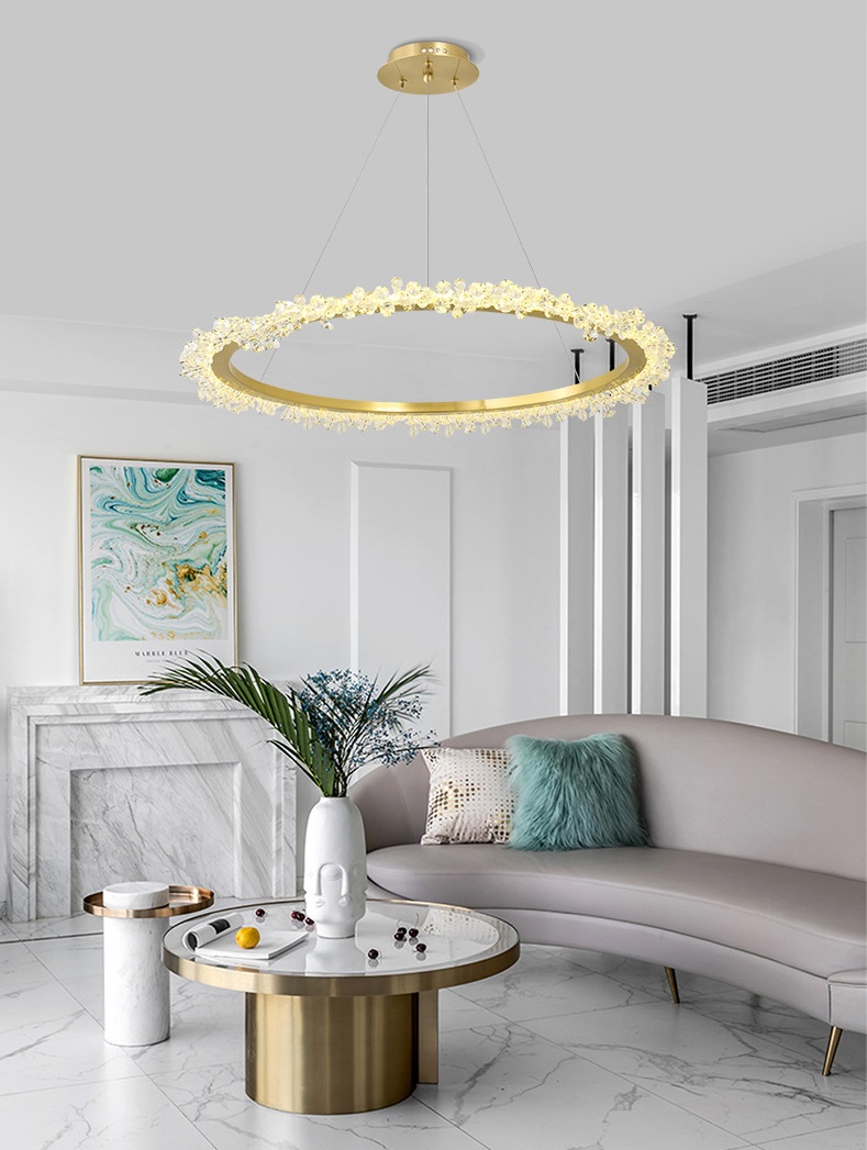 Светильник DZN-13215 ЗОЛОТАЯ БРОНЗА ` D600/H1500/1/LED/40W/4500K BEATRI