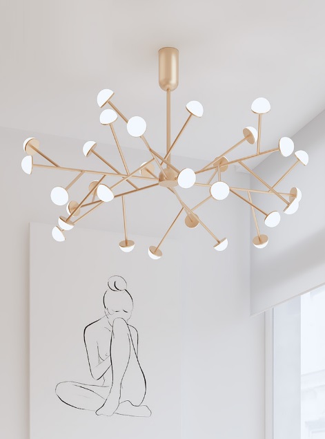 Светильник DZN1-1-06 ЧЕРНЫЙ ` D680/H600/28/LED/70W/4500K SAKURA