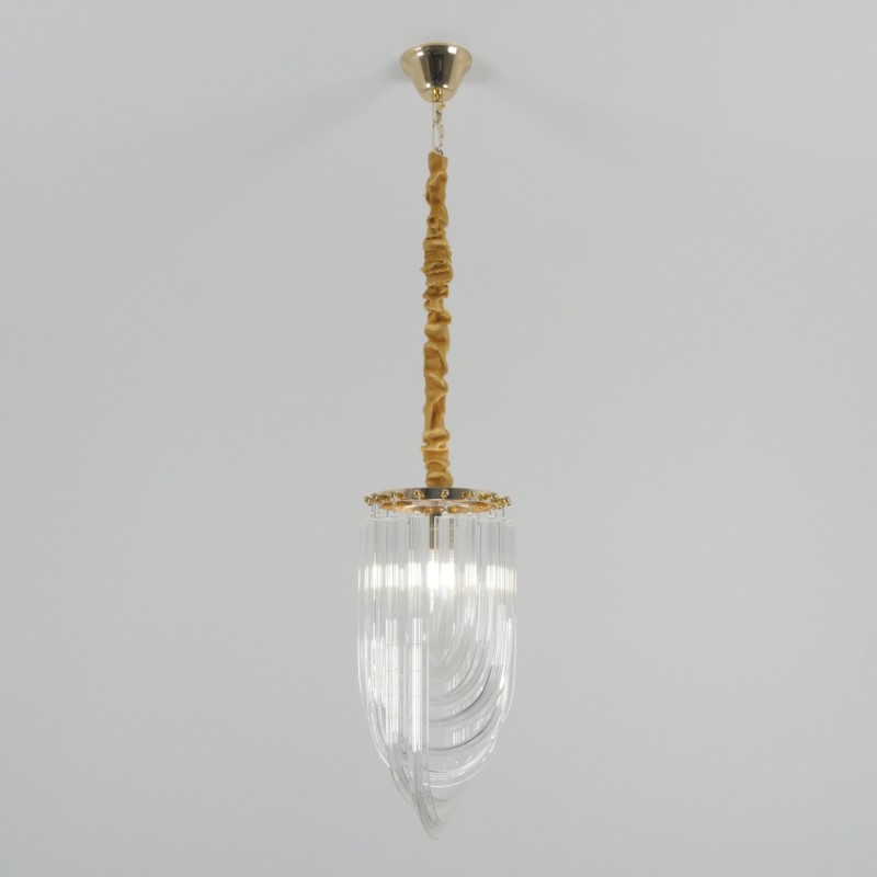 Светильник подвесной ElegantLight DZN-8399 ЗОЛОТО ` D210/H360/1/E14/60W 22-12 CONCORD