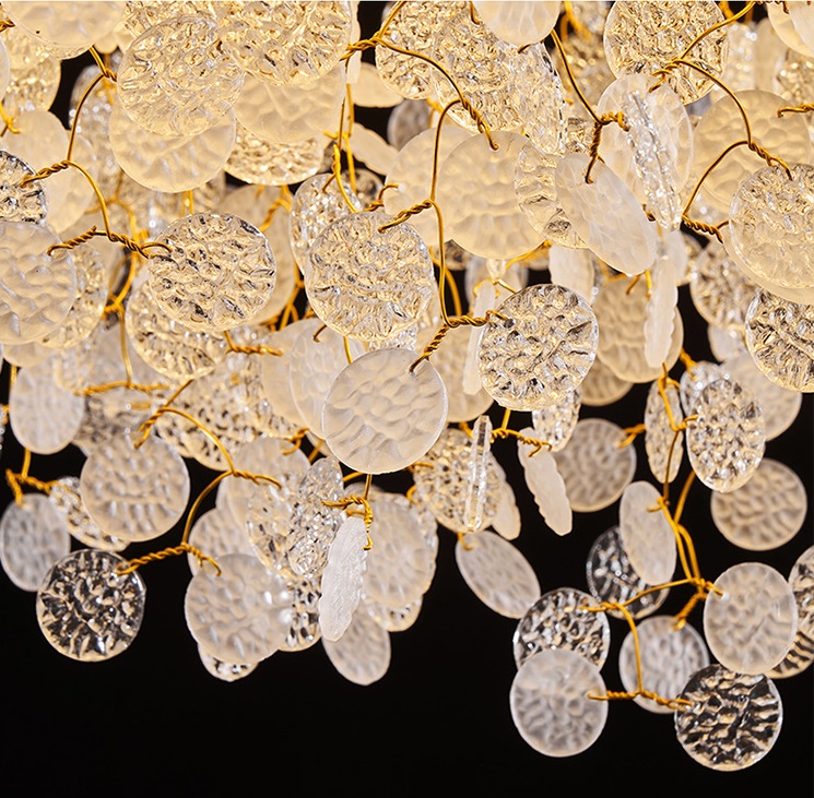 Светильник DZN-34947 ЗОЛОТО / МАТОВЫЙ+ПРОЗРАЧНЫЙ D1200*400/H1200/9/E14/40W COINS 24-12