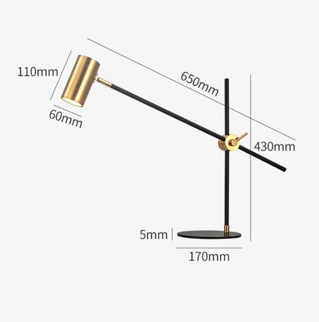 Светильник DZN2-5-23 ЧЕРНЫЙ+ЗОЛОТО ` D650/H430/1/E27/40W BASS
