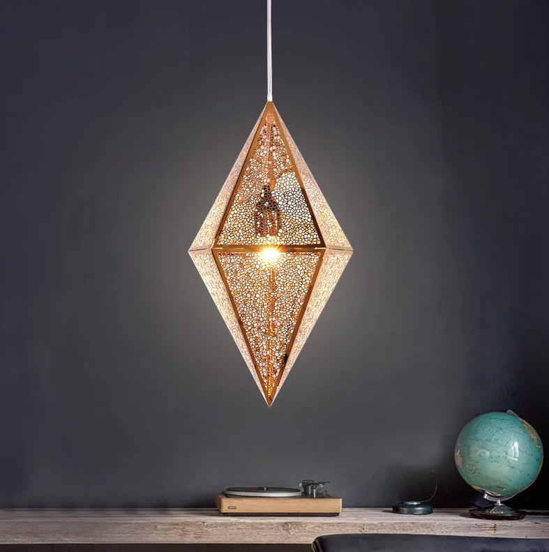 Светильник DZN-11224 МЕДНЫЙ ` D250/H400+1200/1/E27/40W ROMBO