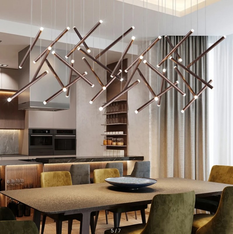 Светильник-инсталляция DZN-11268 ЗОЛОТО ` D1630*250/H500+1200/26/G4/52W/4000K POLARLIGHTS