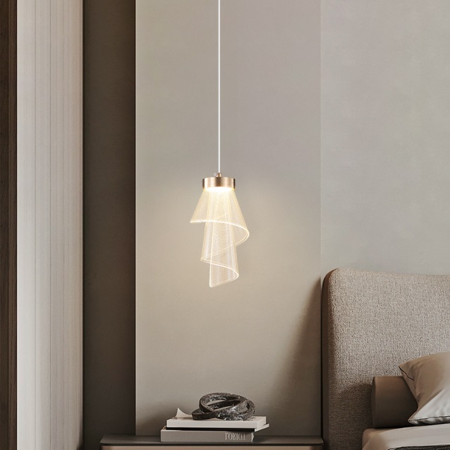 Светильник DZN-13294 ЗОЛОТО ` D130/H200+1500/1/LED/10W SATORI 24-07