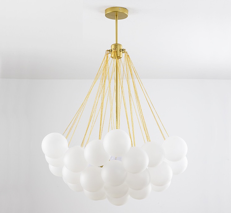 Светильник DZN2-2-52 GOLD/ЗОЛОТО ` D800/H1000/3/E27/60W (37 декор плафонов) GRAPE