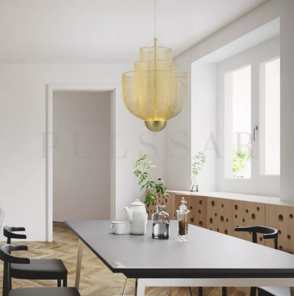 Светильник SPFD-8455 ЗОЛОТО ` D450/H1200/1/LED/8W/4000K CHECK