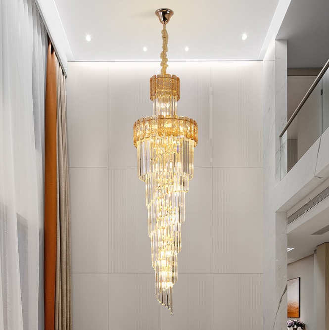 Светильник DZN-8458 ЗОЛОТО + ЯНТАРЬ ` D400*1350/H1100/15/E14/40W