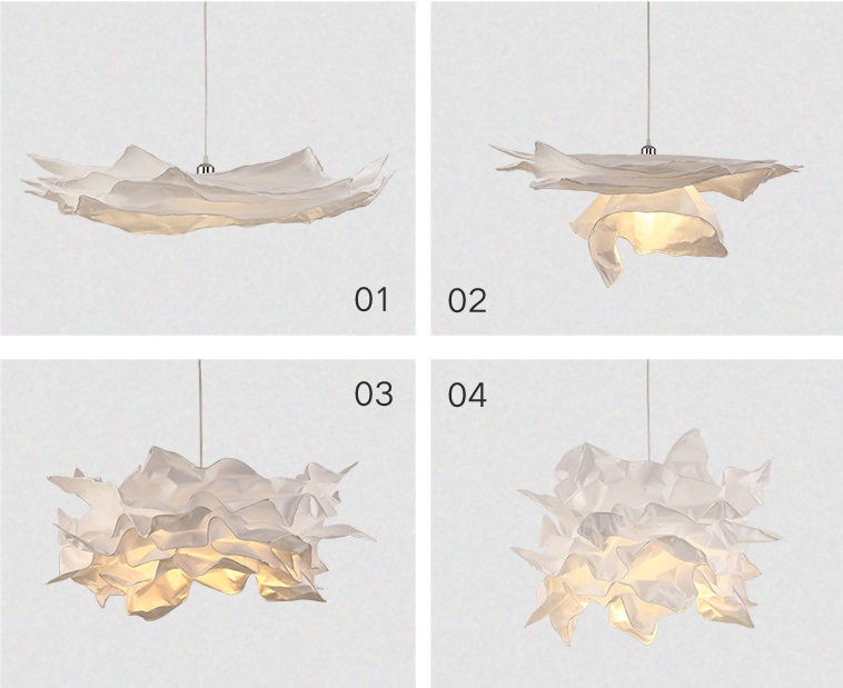 Светильник DZN-8495 БЕЛЫЙ ` D430/H1200/1/E27/15W PAPER2 бумажный абажур