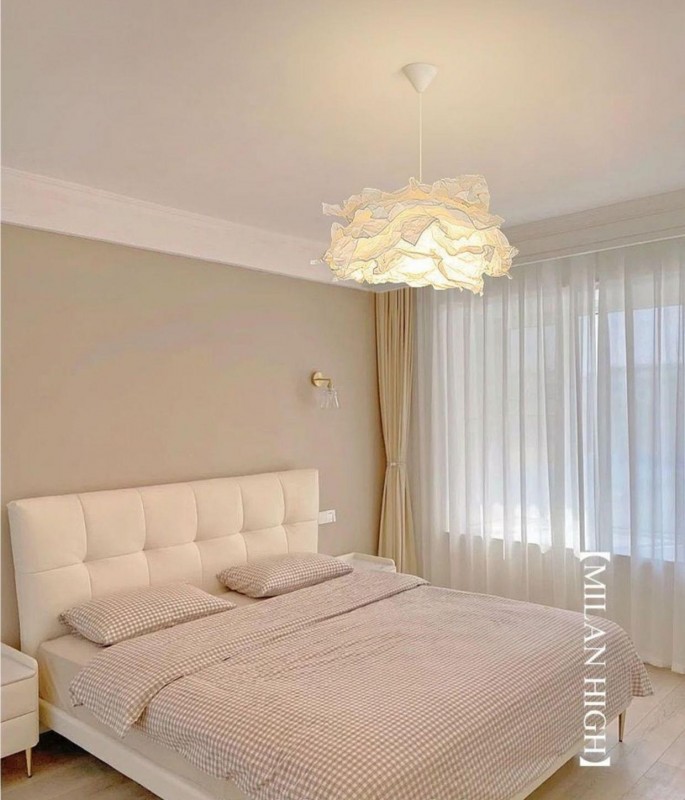 Светильник DZN-8495 БЕЛЫЙ ` D430/H1200/1/E27/15W PAPER2 бумажный абажур