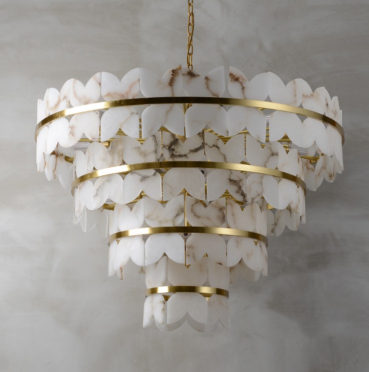 Светильник DZN-10778 БРОНЗА + МРАМОР ` D1000/H700+1200/29/E14/40W IOANNA