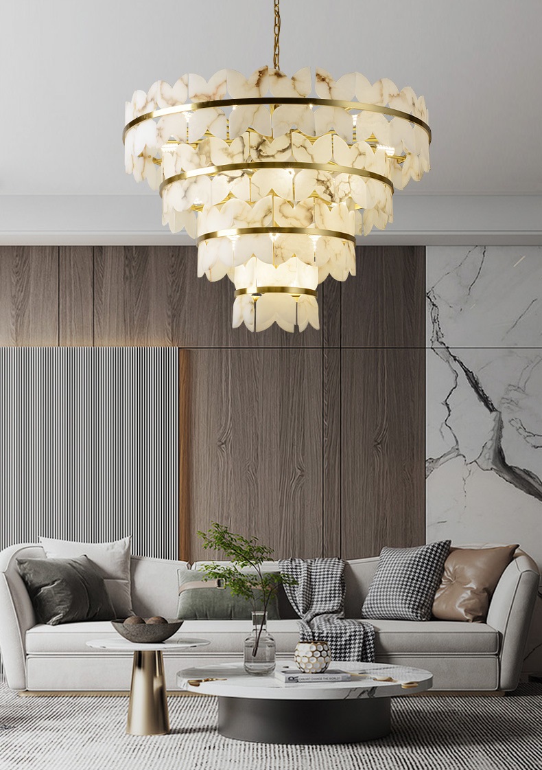 Светильник DZN-10778 БРОНЗА + МРАМОР ` D1000/H700+1200/29/E14/40W IOANNA