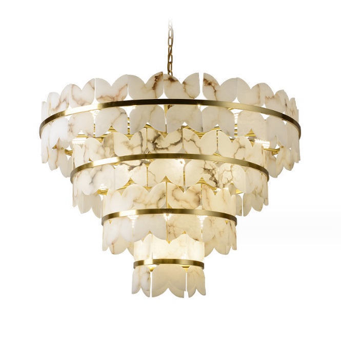 Светильник DZN-10778 БРОНЗА + МРАМОР ` D1000/H700+1200/29/E14/40W IOANNA