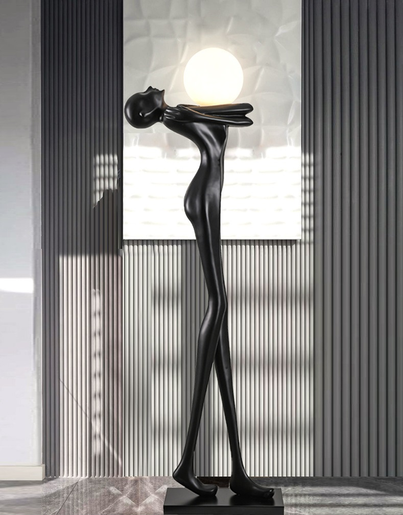 Светильник торшер-маникен DZN-11287 ЧЕРНЫЙ ` D450*350/H2100/1/LED/20W/4000K MANIKIN 25-01