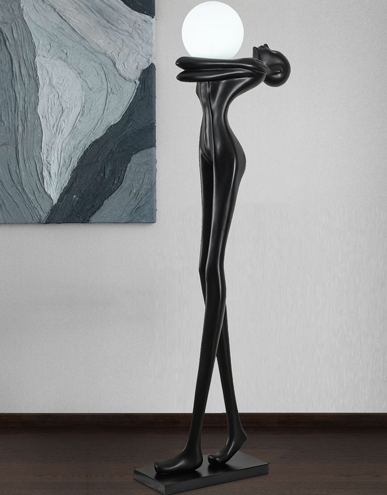 Светильник торшер-маникен DZN-11287 ЧЕРНЫЙ ` D450*350/H2100/1/LED/20W/4000K MANIKIN 25-01