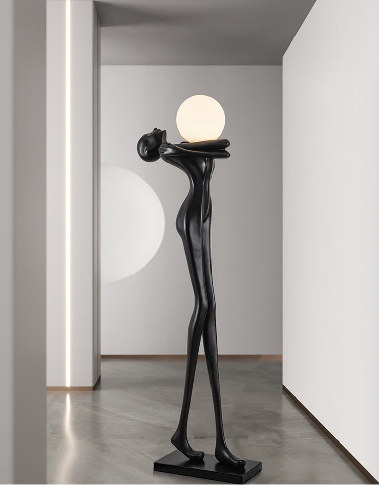 Светильник торшер-маникен DZN-11287 ЧЕРНЫЙ ` D450*350/H2100/1/LED/20W/4000K MANIKIN 25-01