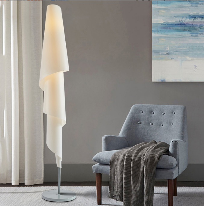 Светильник напольный DZN-11344 БЕЛЫЙ ` D350/H1880/1/E27/20W