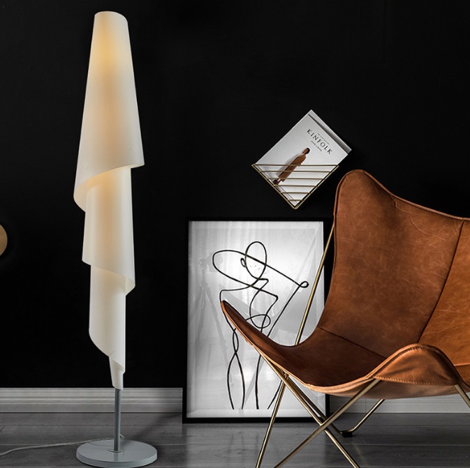 Светильник напольный DZN-11344 БЕЛЫЙ ` D350/H1880/1/E27/20W