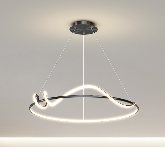 Светильник DZN-13329 ЧЕРНЫЙ ` D800/H1500/2/LED/48W/4500K RAFFEL