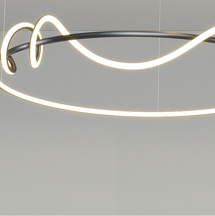 Светильник DZN-13329 ЧЕРНЫЙ ` D800/H1500/2/LED/48W/4500K RAFFEL