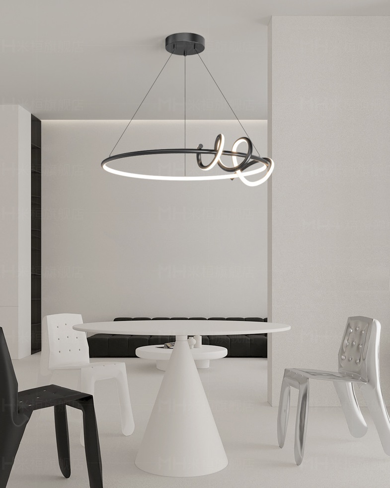 Светильник DZN-13329 ЧЕРНЫЙ ` D800/H1500/2/LED/48W/4500K RAFFEL