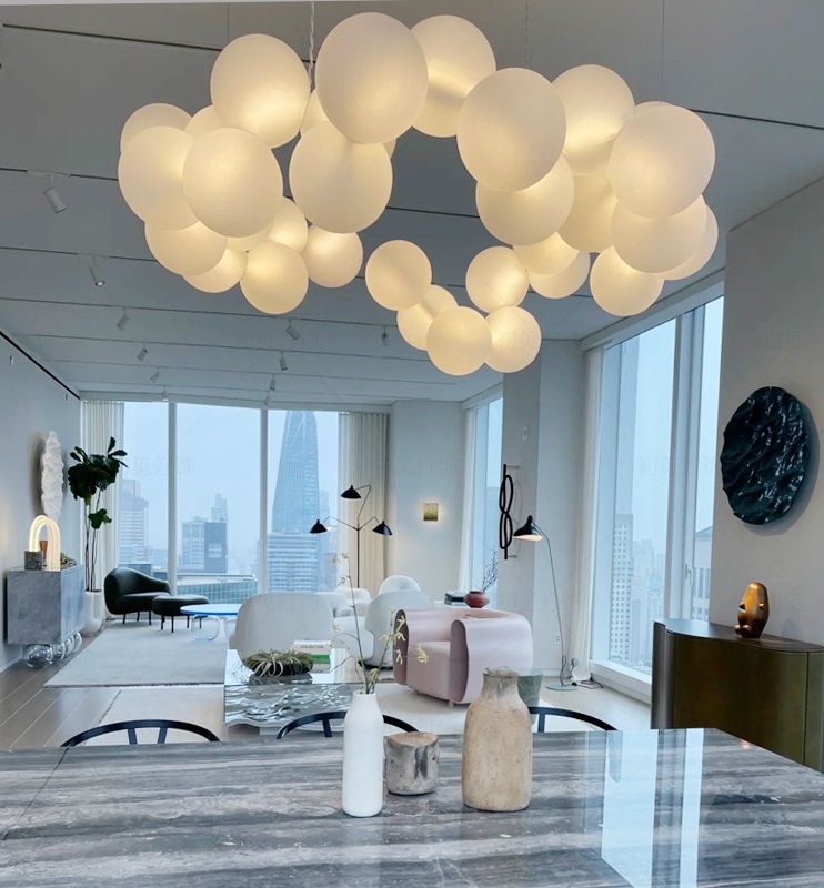 Светильник DZN-13333 БЕЛЫЙ ` D1000/H1500/28/LED/84W/4500K акриловый шар 100мм