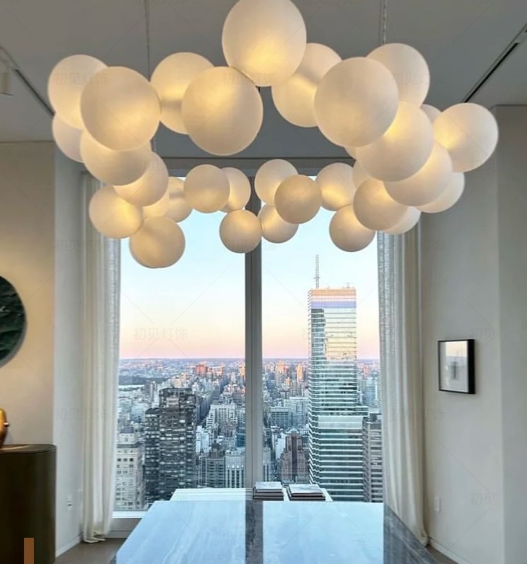 Светильник DZN-13333 БЕЛЫЙ ` D1000/H1500/28/LED/84W/4500K акриловый шар 100мм