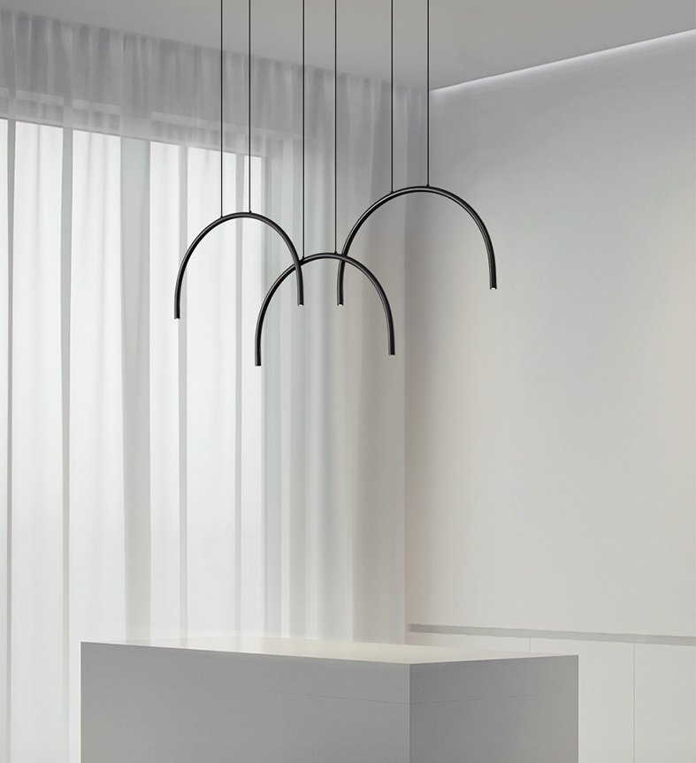 Светильник DZN-5307 ЧЕРНЫЙ ` D600*330/H1200/2/LED/6W/2800K