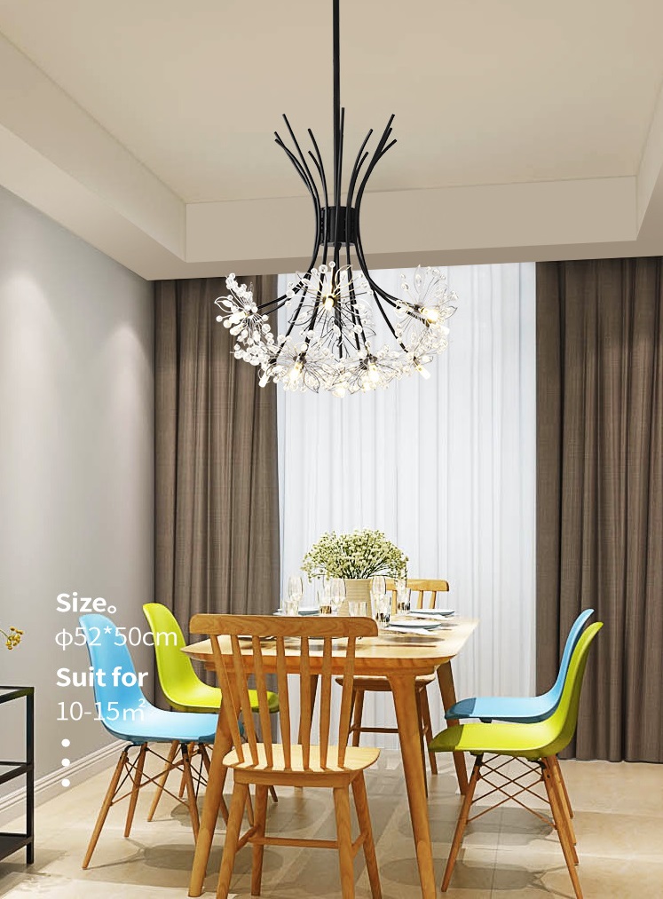 Светильник DZN-8512 ЧЕРНЫЙ ` D500/H520/13/LED/G4 BEATRI