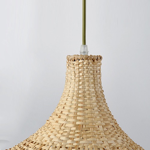 Светильник DZN-8518 РОТАНГ ` D450*330/H1500/1/E27/40W RATTAN WABI-SABI