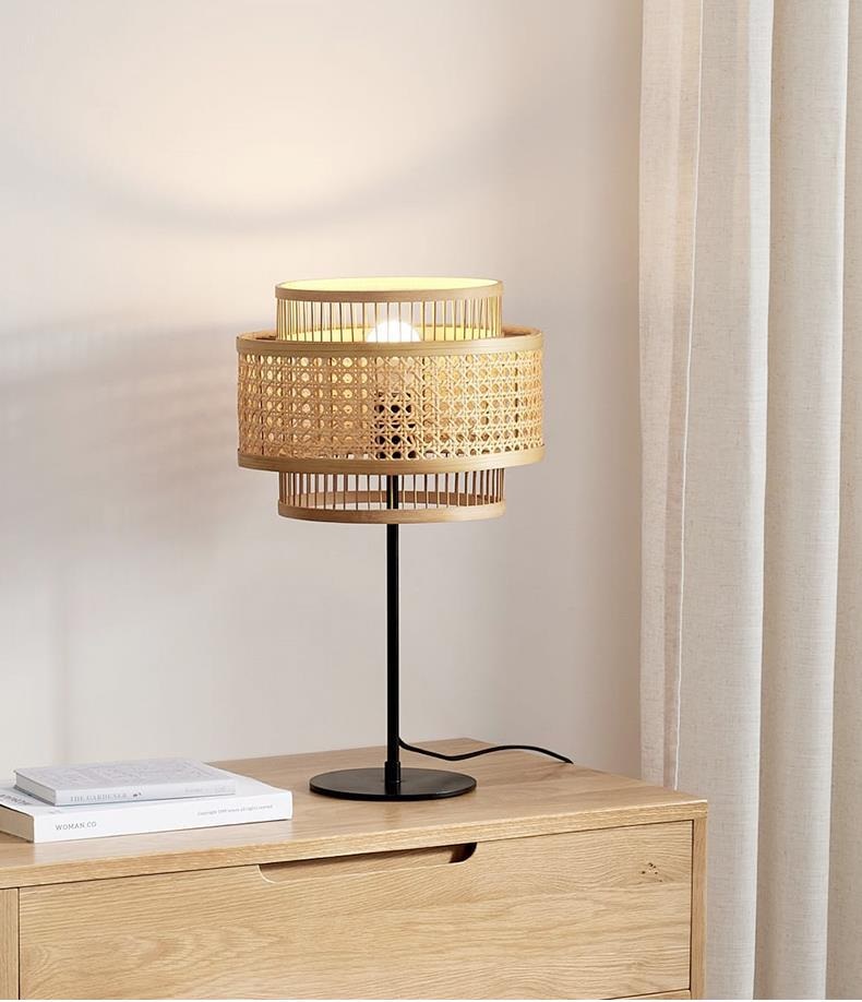 Светильник DZN-8526 РОТАНГ ` D300/H540/1/Е27/60W RATTAN WABI-SABI