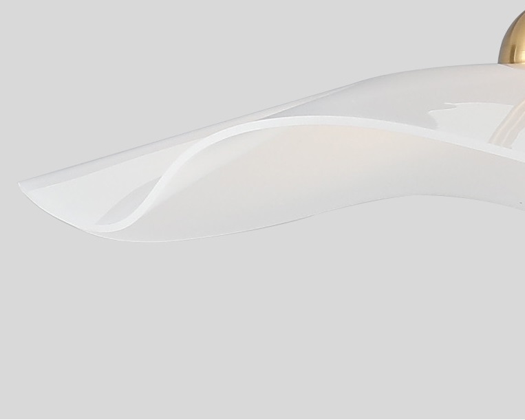 Светильник DZN-65045 БЕЛЫЙ + ЗОЛОТО ` D400/H700/2/LED/6W/4500K ENVOLEE