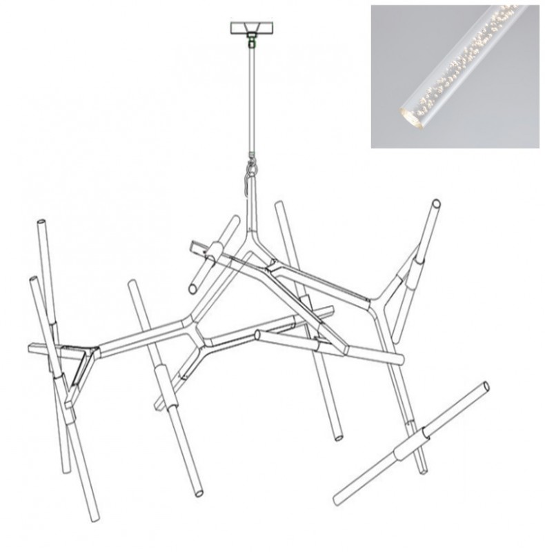 Светильник GL.31449 WHITE/БЕЛЫЙ ` D1600/H900/16/G9/48W 4000К Agnes New SPF08 (1)