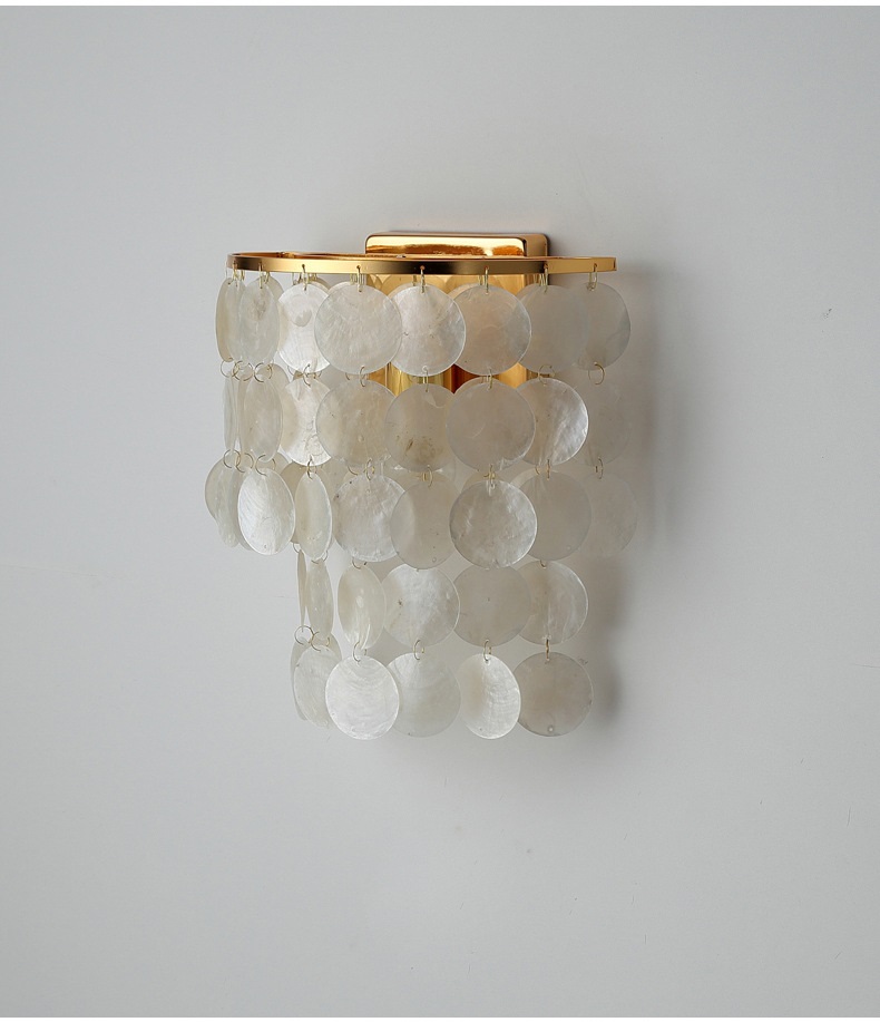 Светильник DZN-11357 SHELL ЗОЛОТО/БЕЛЫЙ ` D200/H300/1/E27/60W SANDRA