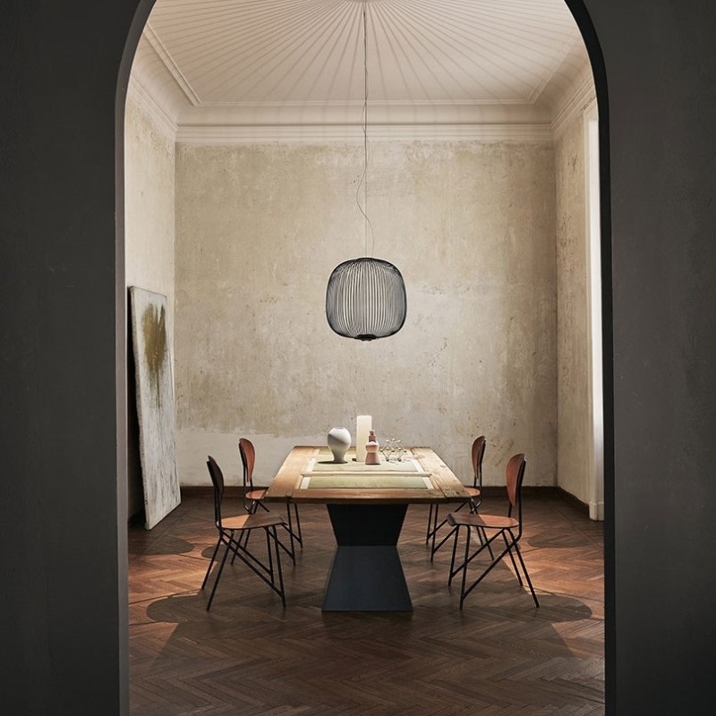 Светильник DZN-11364 ЧЕРНЫЙ ` D700*730/H2000/2/LED/6W/4500K SPOKES by Foscarini