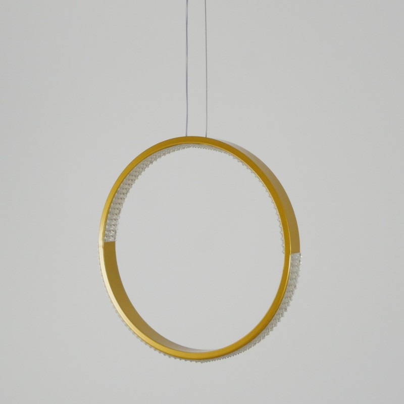 Светильник подвесной SAPFIR SPF-5362 ЗОЛОТО ` D300/H1500/1/LED/.W/4500K HOOP2 23-05