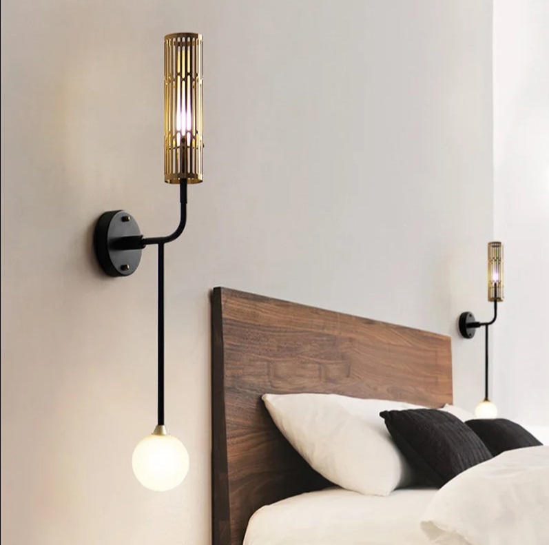 Светильник подвесной ElegantLight DZN-11396 ЧЕРНЫЙ + ЗОЛОТО ` D185/H800/2/G4/10W/4500K SWAY 24-02