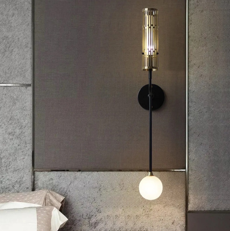 Светильник подвесной ElegantLight DZN-11396 ЧЕРНЫЙ + ЗОЛОТО ` D185/H800/2/G4/10W/4500K SWAY 24-02