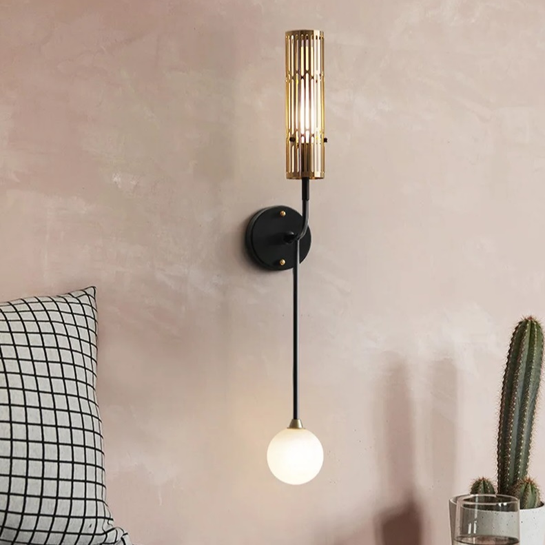 Светильник подвесной ElegantLight DZN-11396 ЧЕРНЫЙ + ЗОЛОТО ` D185/H800/2/G4/10W/4500K SWAY 24-02