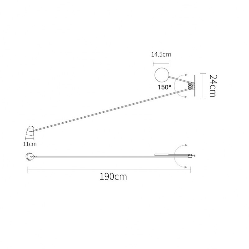 Светильник DZN-50682 ЧЕРНЫЙ ` D1850/1/LED/3000K PLANO 24-08