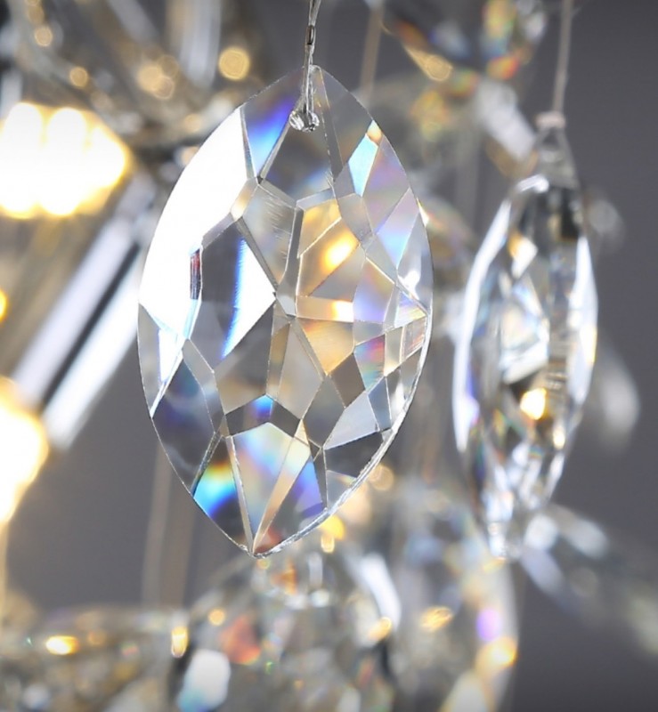 Светильник DZN2-3-27 СЕРЕБРО ` D850*400/H1200/10/G9/40W FAINA