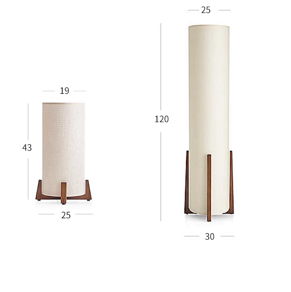 Светильник настольный DZN-11616 ДЕРЕВО + БЕЛЫЙ ` D250/H430/1/E27/40W абажур 190мм