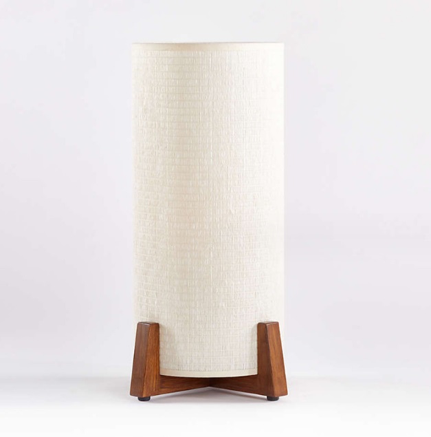 Светильник настольный DZN-11616 ДЕРЕВО + БЕЛЫЙ ` D250/H430/1/E27/40W абажур 190мм